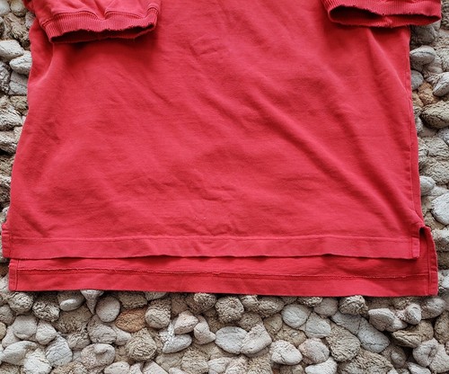 💥RARE💥80's-90's Red NIKE AIR JORDAN Jumpman Double Sided Droptail T-Shirt Sz L - Picture 11 of 13
