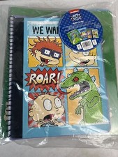 Rugrats Binder Bundle 4 Piece Set Folder Binder Notebook Composition Book New