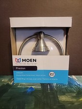 MOEN Preston Towel Ring in Spot Resist Brushed Nickel DN8486BN