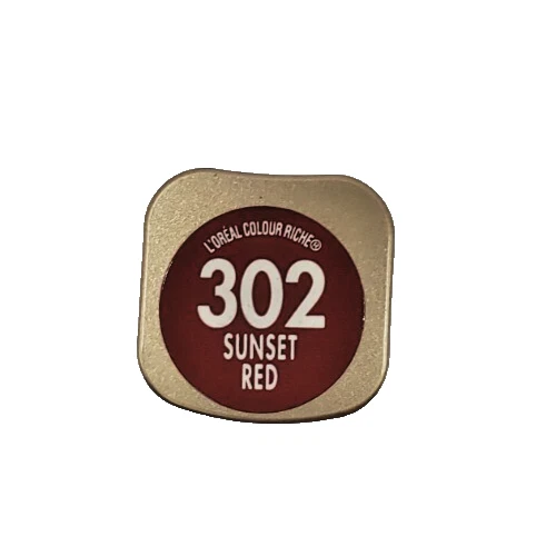 NEW L'Oréal Color Riche Lipstick- 302 SUNSET RED - Image 2 of 2