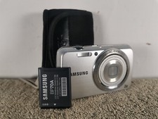 Samsung Digital Camera PL22 14.2MP Silver Tested W/Battery And Case