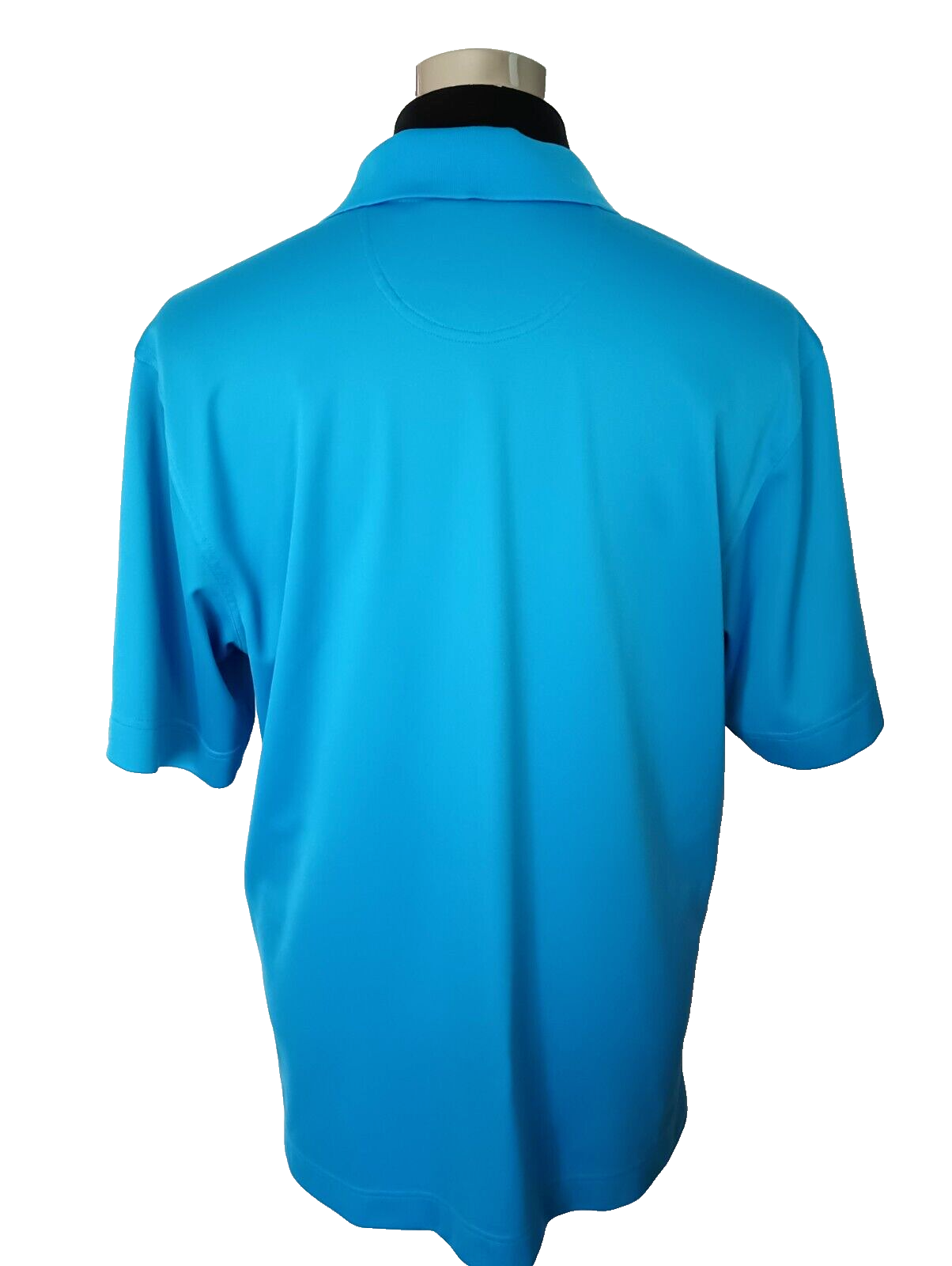 Cutter & Buck Men's Golf Shirt Size Medium Dry Tec Casual Blue Knit