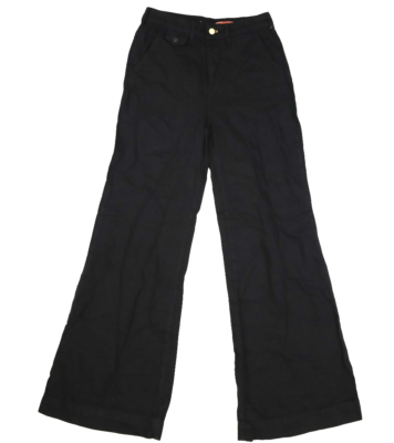 Pilcro Anthropologie Wide Leg Bell Bottom Black Denim Jeans w
