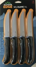 NEW Outdoor Edge WildGame Steak Knife Set 4 Knives STK-4C