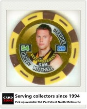 2010 Topps AFL Chipz Gold Best & Fairest Chipz Sam Mitchell (Hawthorn)