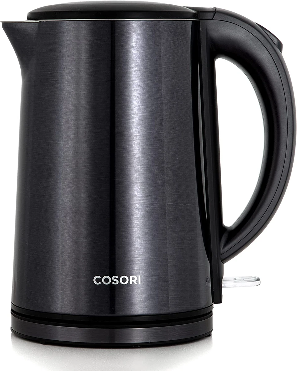 COSORI Double Wall Electric Kettle with Steel Outer Shell, Two