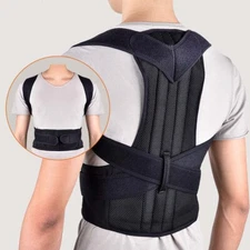 Adjustable Back Brace for All Day Wear Dual Support Rods Posture Corrector