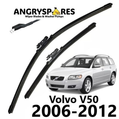 Exact Fit Front Windshield Wiper Blade Set For Volvo V50 Estate (March 2006 Onwards) - 26" & 20"