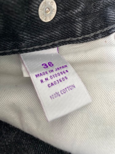Rare PRPS P37 P11A distressed black/grey faded jeans made in Japan Size 35wx34l - Picture 8 of 18