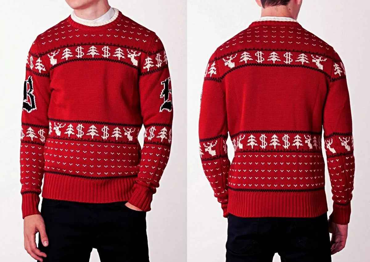 NEW BRIONI 100 WOOL HOLIDAY CHRISTMAS Sweater Pullover EUR 50 M