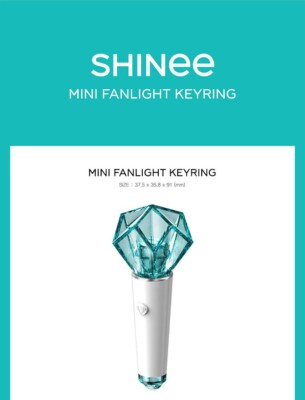 SHINEE OFFICIAL MINI FANLIGHT KEY RING/LIGHT STICK MD GOODS with