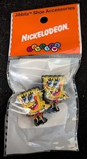 Jibbitz Nickelodeon SpongeBob Square Pants Shoe Crocs Charm 2006-07 Pkg of 2