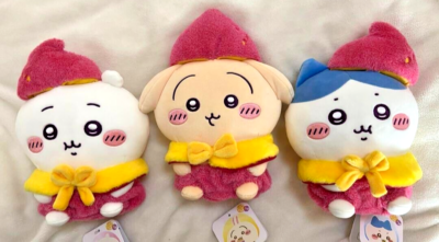 Chiikawa Sweet Potato Plush Doll Toy Set of 3 Kawagoe Mogumogu