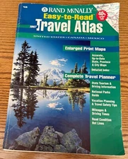 1997 Rand McNally Easy to Read Travel Atlas United States, Canada, and Mexico