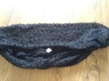 textured dot black infinity Scarf new nwt nice