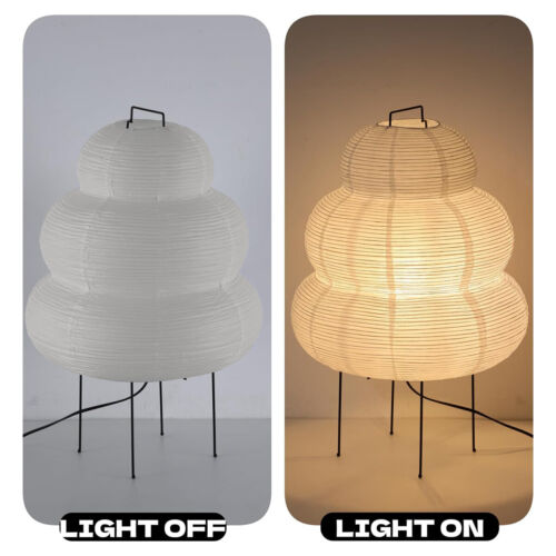 Japanese Rice Paper Desk Lamp Eu/Us Style Standing Lamp Table Lamp Noguchi Yong - Picture 4 of 11