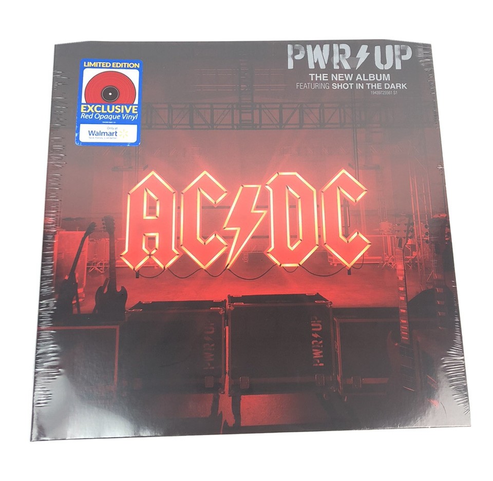 AC/DC PWR/UP Gatefold LP Walmart Exclusive RED Opaque Vinyl NEW Power ...