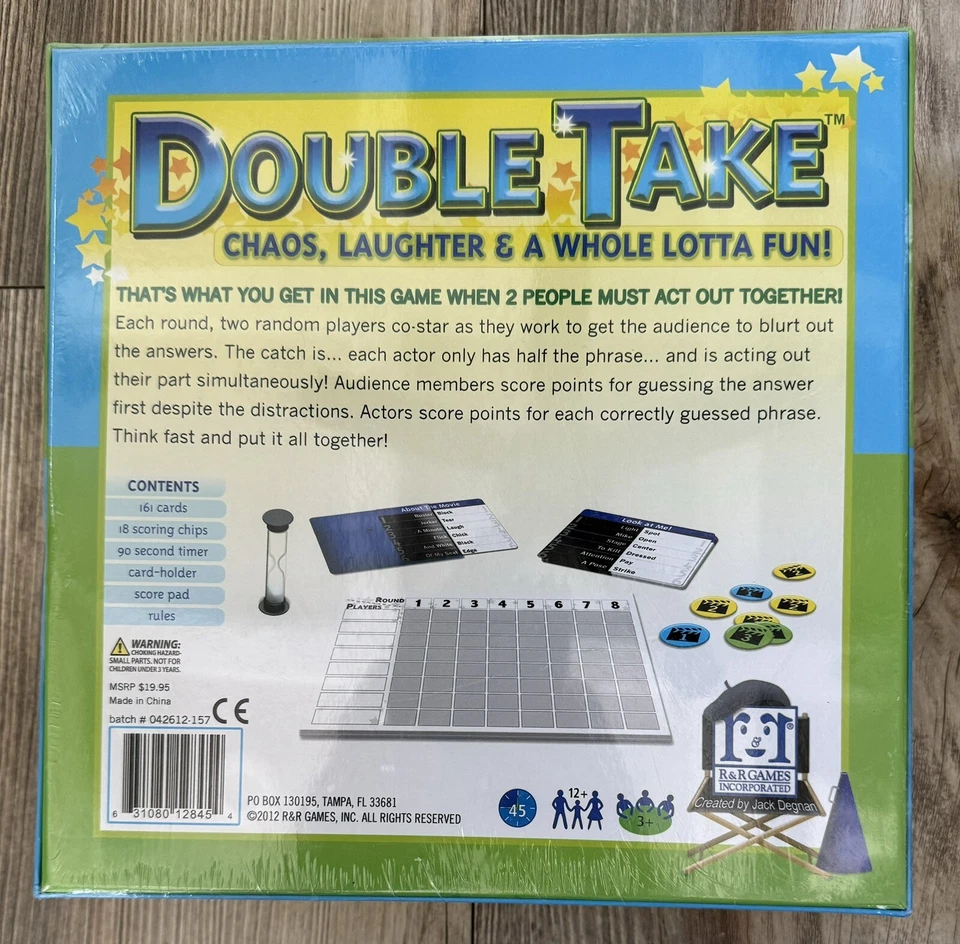 2012 RARE! Double Take Board Game By R&R Games Family Game BRAND 🔥 NEW SEALED! - Image 3 of 4