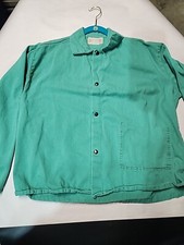 Steel Grip Green WESTEX Fire Flame Resistant Welding Jacket FR-7A XLarge Short