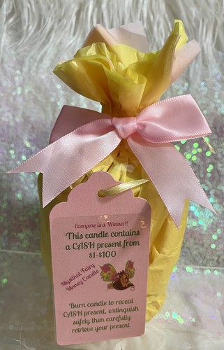 FAIRY CASH CANDLE•Money Candle w/ REAL $ money inside•EACH CONTAINS From $1-$100 - Picture 17 of 17