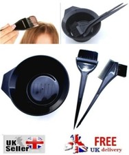 3 Pcs Hair Dye Bowl Brushes Colouring Tint Colour Brush Kit Salon Home Die Comb