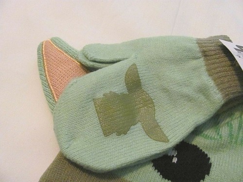 NEW ONE SIZE BOY'S STAR WARS THE MANDALORIAN TRAPPER HAT & MITTEN SET - Picture 4 of 4