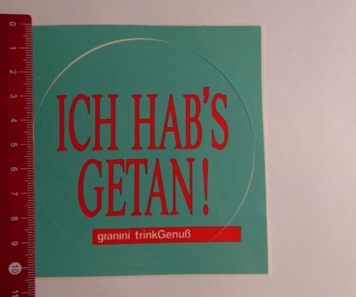 Aufkleber/Sticker: Granini TrinkGenuß ich habs getan (140317199)