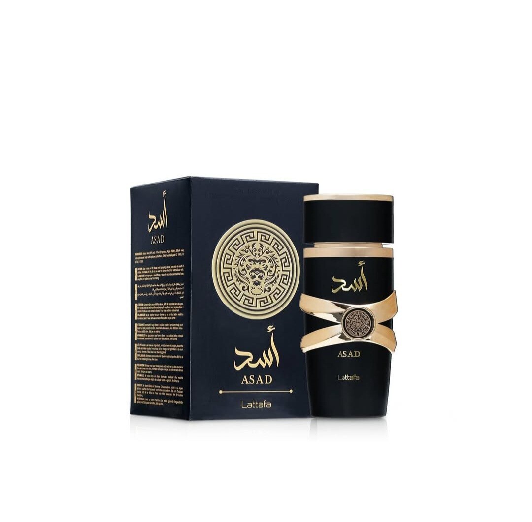 Lattafa Perfumes Asad for Unisex Eau de Parfum Spray, 3.4 Ounce