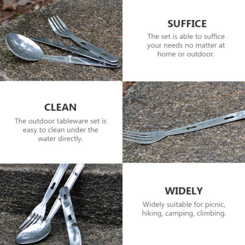 Steak Camping Stainless Steel Utensils Service Outdoor Cutlery - Picture 4 of 12