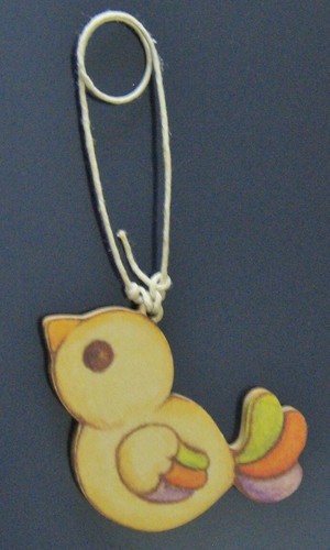 Chiudipacco/Pendente Legno THUN Uccellino - CONAD#Ottime condizioni/Very good