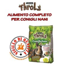 Alimento Completo per Conigli Nani Throls Coniglio nano 2,5 Kg mangime coniglio