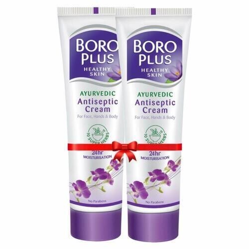 2 X Boro Plus Antiseptic Cream 40 ml - For Face, Hands & Body Care