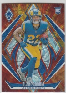 2024 Panini Phoenix Blake Corum #158 RC Premium Box Set FIREBURST 175/350 Rams
