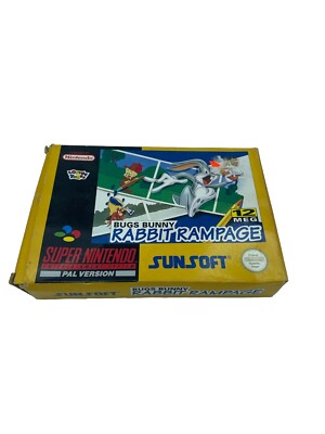 Super Nintendo SNES Bugs Bunny Rabbit Rampage Looney Tunes Sunsoft mit Anleitung