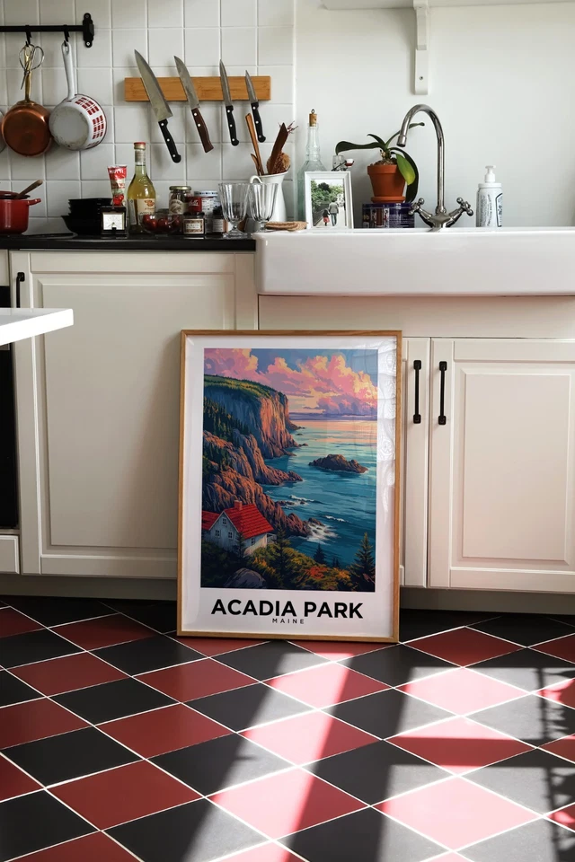 Acadia National Park Maine Travel Poster - National Park Wall Art, Home Decor - Image 2 of 4