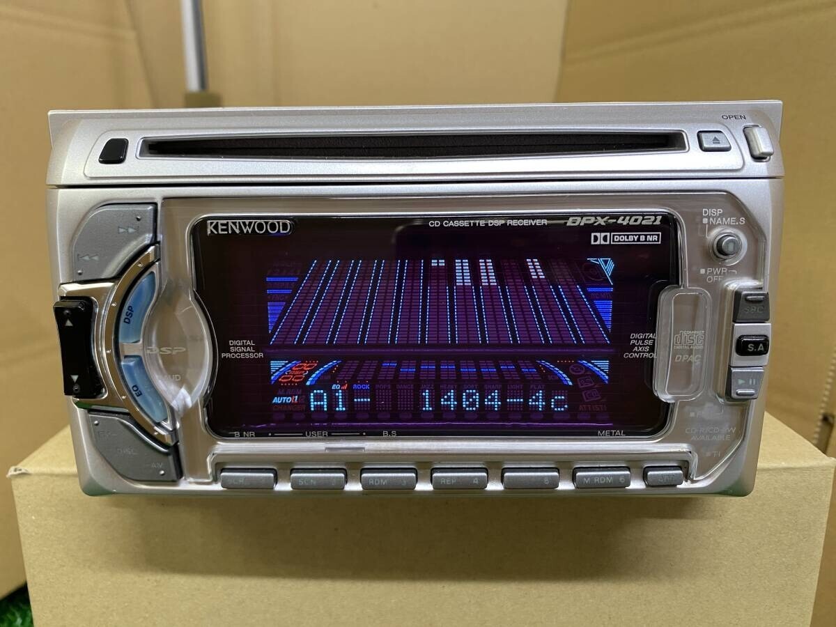 KENWOOD DPX-4021N CDプレーヤー Kenwood DPX-4021 2DIN CD Cassette JDM Car Audio w/ External