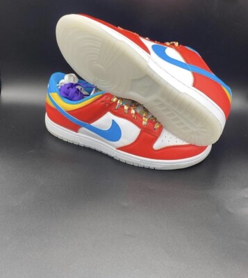 Nike Dunk Low x LeBron James x Fruity Pebbles Red