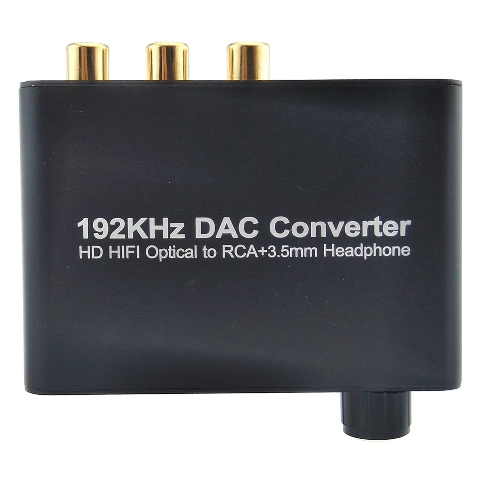 Toslink Coaxial Digital to Analog RCA 3.5mm Audio Converter Volume Controller - Image 4 of 4