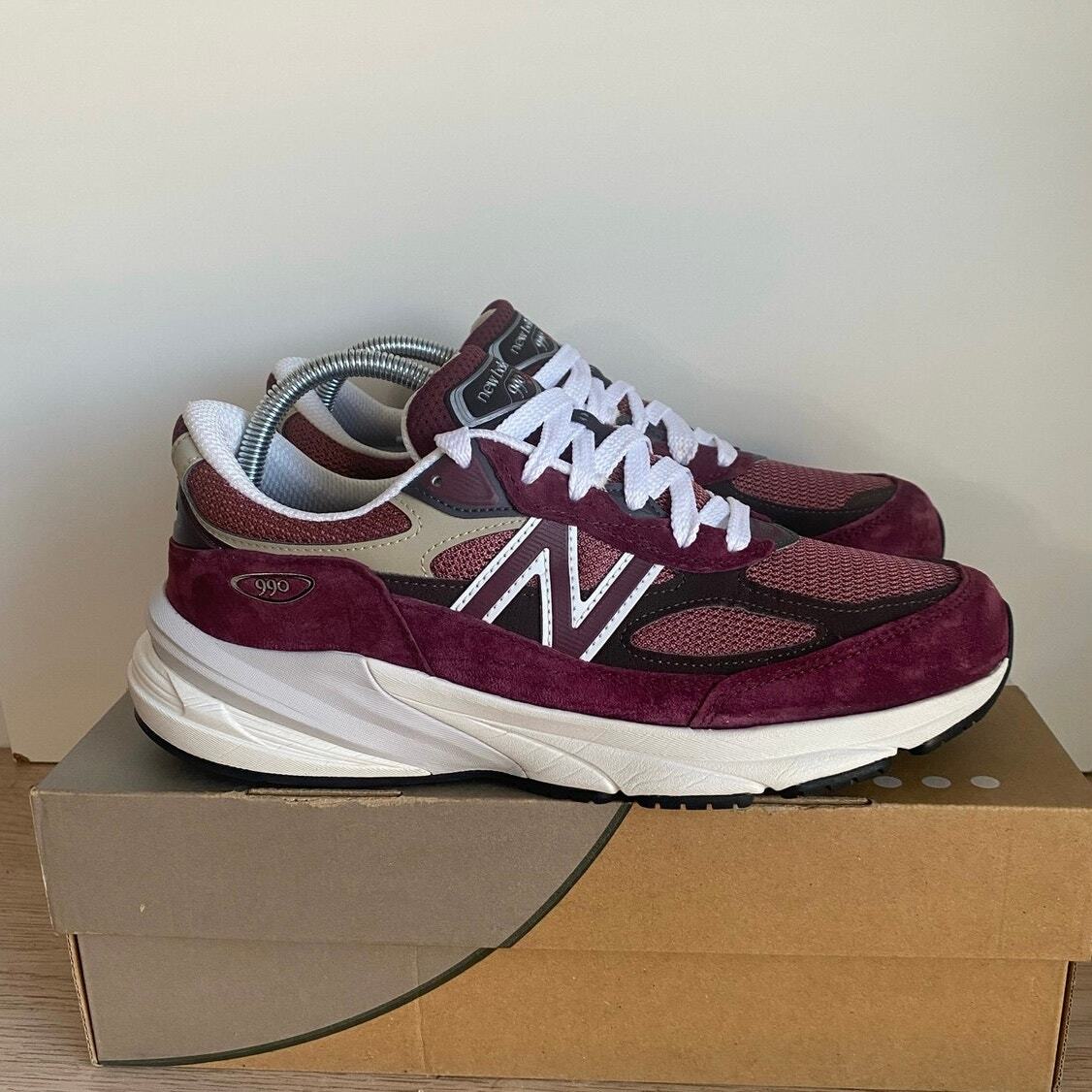 New Balance 990 V6 MIUSA Teddy Santis Burgundy Men Sneakers  display picture 3