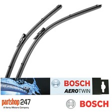 2x Wiper Blades (Pair) Flat / Aero type 3397009023 Bosch Set Windscreen A208S