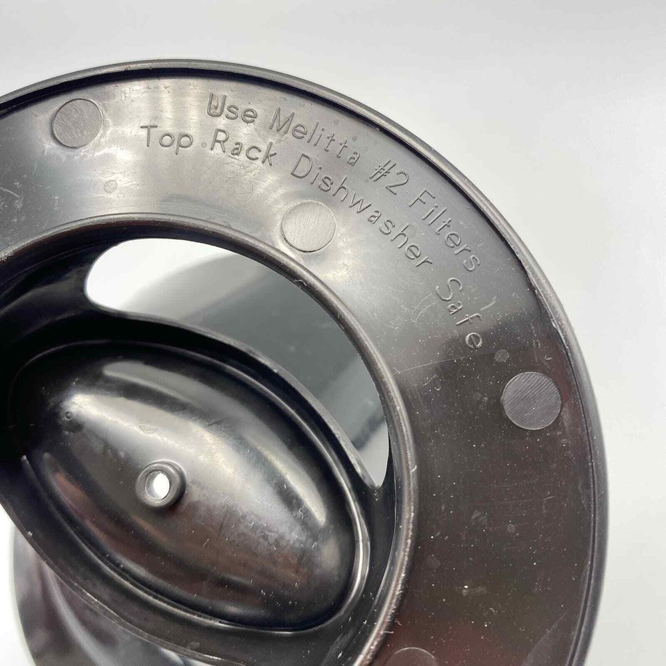 Melitta Black 2 Pour Over Single Cup Coffee Cone Filter Holder Made in