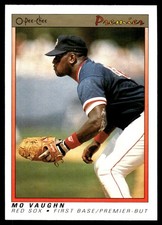 Mo Vaughn 1991 O-Pee-Chee Premier #124 Red Sox MLB READ FREE SHIP AutographDen