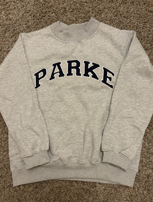   Parke OG Varsity Mockneck Sweatshirt New Fast USA Shipping  