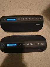 Pair of Emsonic saver Bluetooth Speakers with built in CO2 detectors