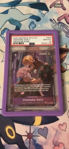 VINSMOKE SANJI TREASURE RARE OP10-063 ONE PIECE OP12 LEGACY OF THE MASTER PSA 10