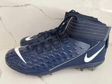 New Nike Force Savage Pro 2 Football Cleats Navy White BV3969-401 Men’s Sz 17