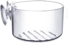 Mini Acrylic Aquatic Plant Pot with Suction Cup Transparent Planter for Shrimp