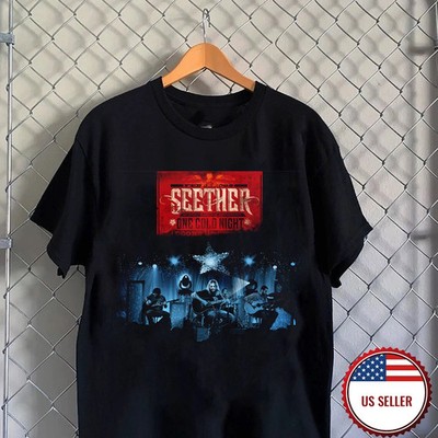 One Cold Night Album By Seether Band Black Cotton T Shirt Full Size S-5XL V16