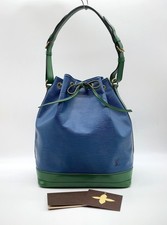 Auth Louis Vuitton Epi Noe M44044 Drawstring Blue Green Shoulder Bag NS040688