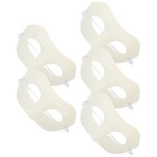 5Pcs White Paper Masks Blank Paintable Masquerade Masks for Party